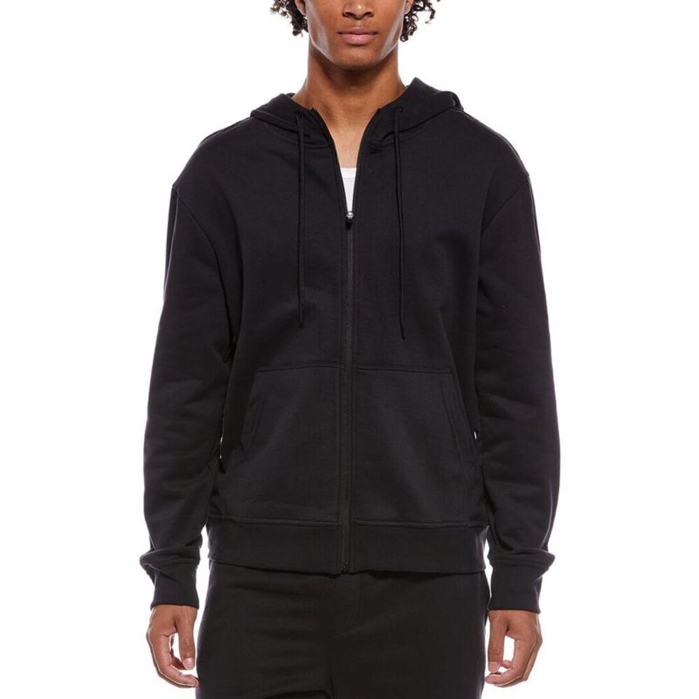 Beyond Yoga Mens  Every Body Zip Front Hoodie, Black